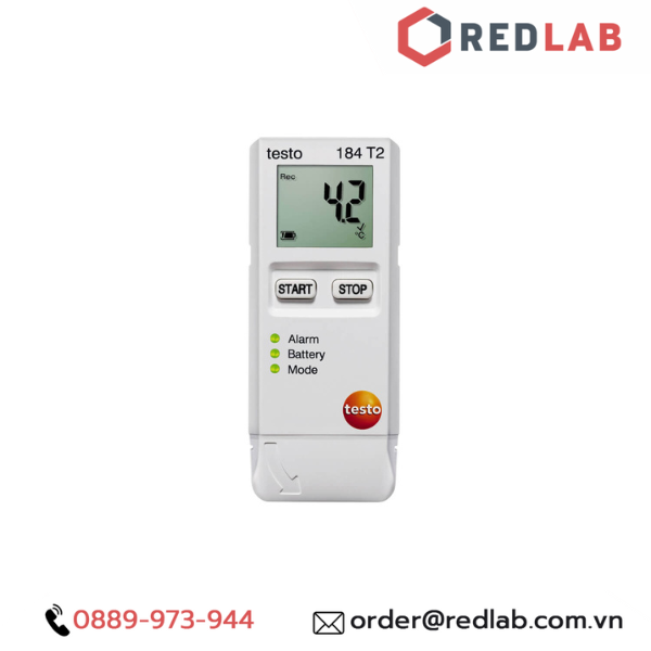 Máy đo nhiệt độ - nhiêt kế tự ghi HACCP -35 đến +70 °C - Đức - Testo 184 T2, chính hãng, BH 12T, có VAT