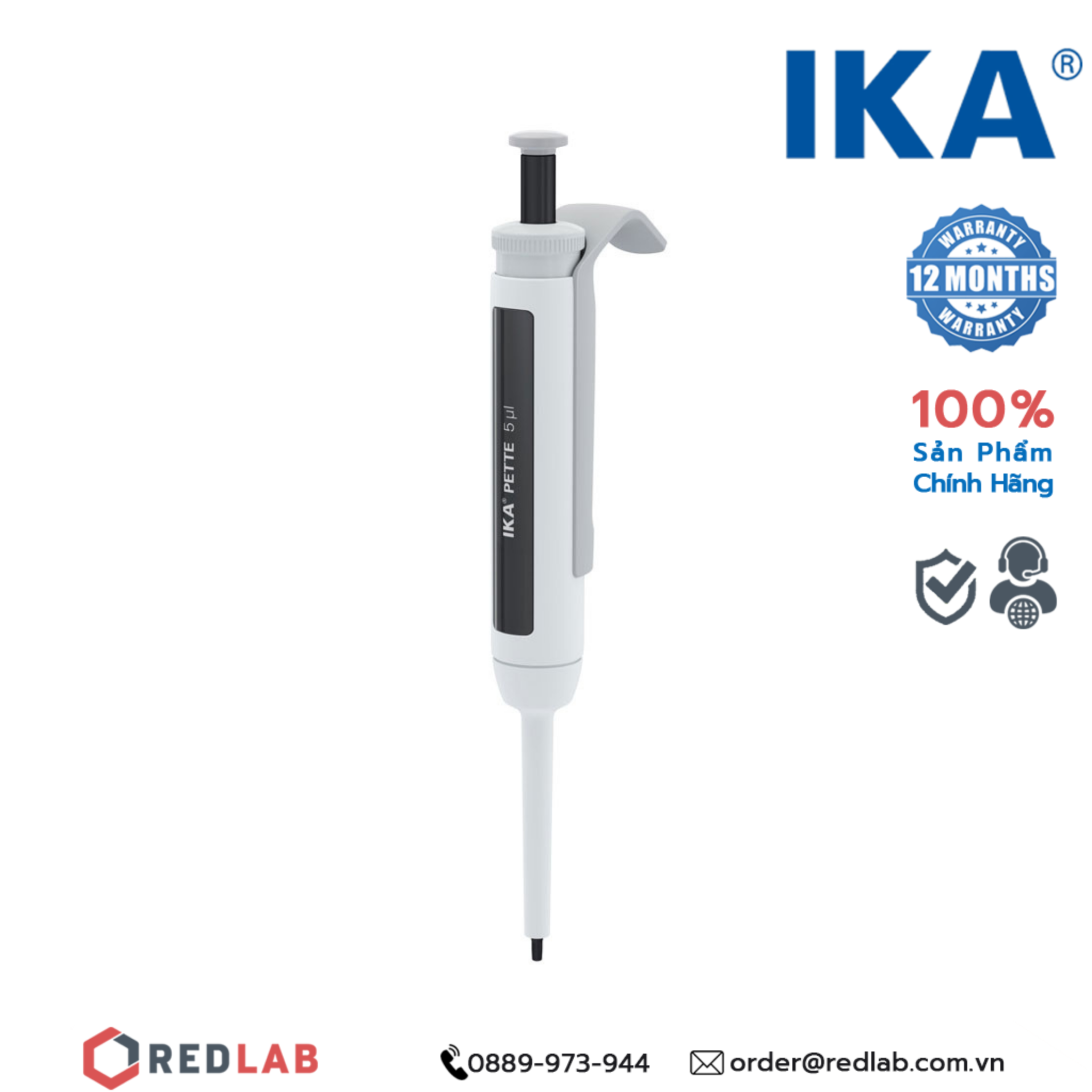 Pipet đơn kênh – Micropipet IKA Fix (Cố định thể tích) 5 µL | 0020011219