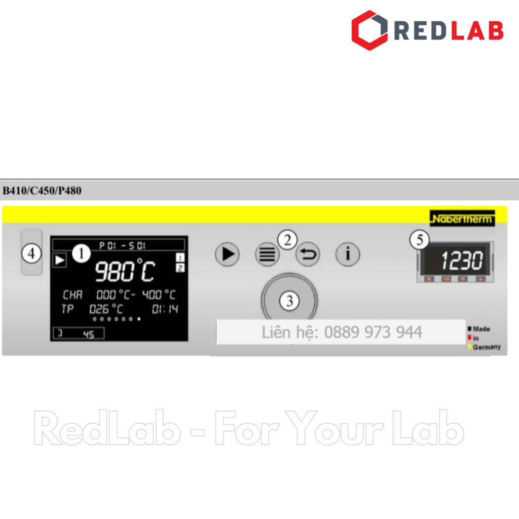 BỘ ĐIỀU KHIỂN NHIỆT ĐỘ C450 – CONTROLLER C450 – LÒ NUNG NABERTHERM, giá tốt, có VAT