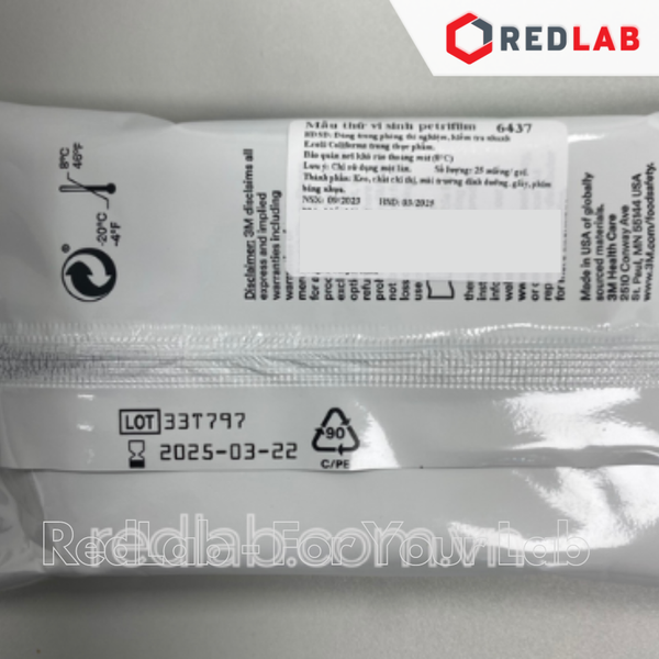 6436 / 6437 Đĩa Petrifilm kiểm E.coli / Coliforms NEOGEN (REC) Petrifilm Rapid E. coli/Coliform Count Plates, có VAT