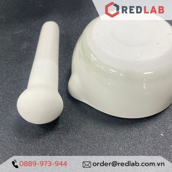 Bộ cối chày sứ ONELAB Ø 60 80 100 130 160 216 305 356 mm, dùng nghiền mẫu thí nghiệm, có VAT