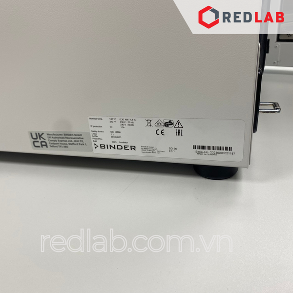 Tủ sấy đối lưu tự nhiên 57 lít ED 56 (9010-0333) hãng BINDER, nhiệt độ môi trường +5°C đến 300°C, có VAT