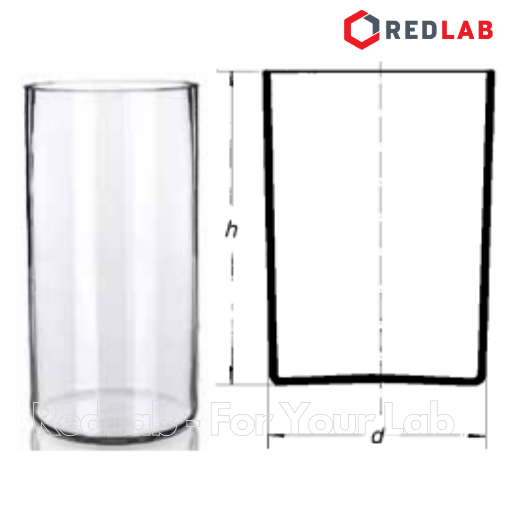 Chậu thuỷ tinh hình trụ SIMAX Ø 150×250 160×320 mm, có VAT