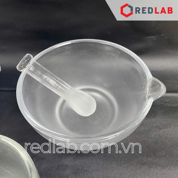 Bộ cối chày thuỷ tinh ONELAB đường kính 75 90 120 150 180 mm, dùng nghiền mẫu thí nghiệm, có VAT