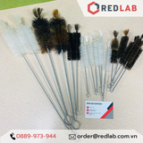 Chổi rửa dụng cụ thí nghiệm 20 30 40 cm trắng / đen, cọ rửa ống nghiệm, ống đong, cốc, chai, bình phòng lab, có VAT