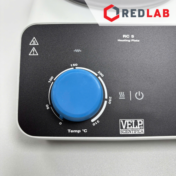Thiết bị gia nhiệt RC 5 (F20700610) hãng VELP - Ý, max 370°C, analog, mặt sơn epoxy 135mm, có VAT