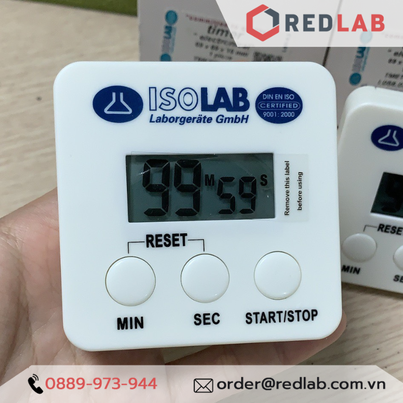 Đồng hồ bấm giây 99 phút / 59 giây ISOLAB 056.02.001, có VAT