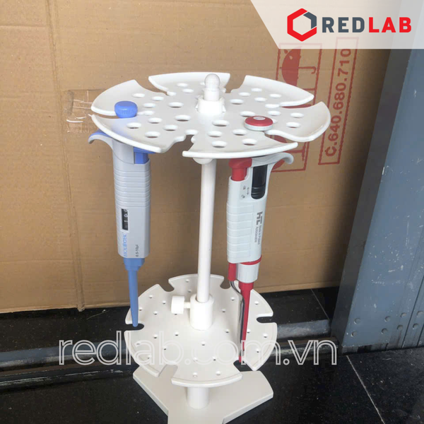 Giá đỡ Micropipette tròn 6 vị trí PHOENIX Instrument, pipette round stand treo micropipet đơn kênh / đa kênh, có VAT