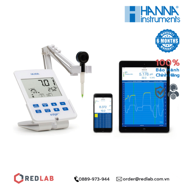  Điện cực đo pH HALO® Bluetooth Hanna FC2022 / Đo pH bằng điện cực thủy tinh / Đo pH thực phẩm không dây Hanna 