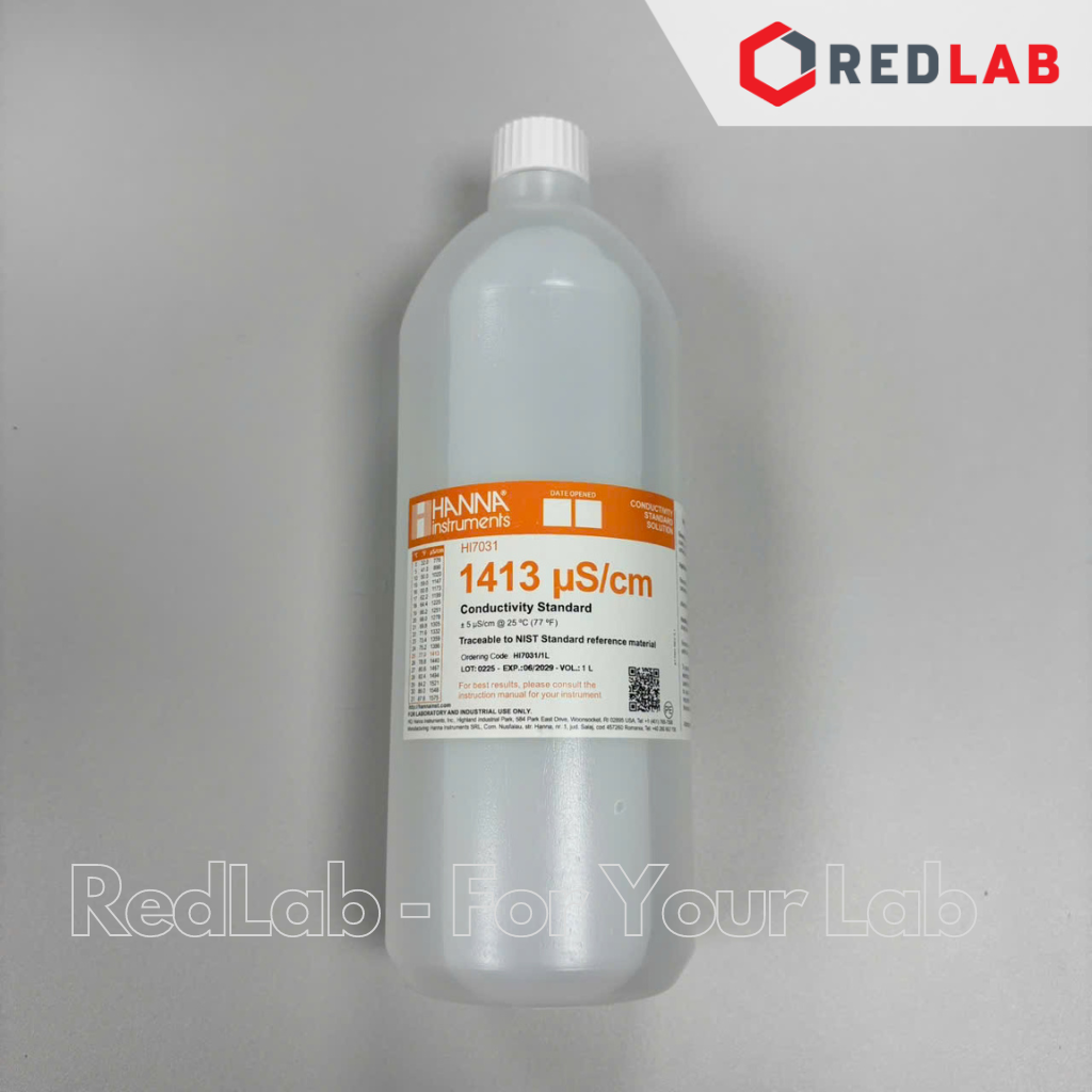 Dung Dịch Hiệu Chuẩn Độ Dẫn (EC) 1413 µS/cm, Chai 1 Lít Hanna HI7031/1L, giá tốt, có VAT