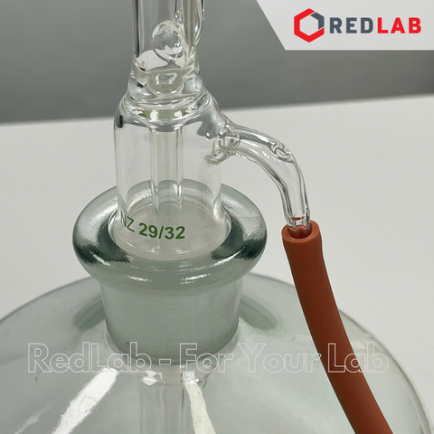 Buret tự động trắng STCK khoá thuỷ tinh SIMAX Class AS 10 25 50 ml, gồm bình chứa 2L và quả bóp, có VAT