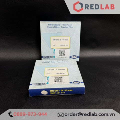 Giấy lọc định tính MN 110mm ISOLAB 106.02.110 Grade 1 - Redlab