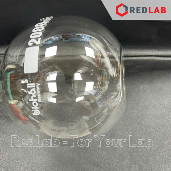 Bình cầu đáy bằng cổ trơn BIOHALL 50 100 250 500 ml 1L 2L 3L 5L 10L 20L, mark trắng, có VAT