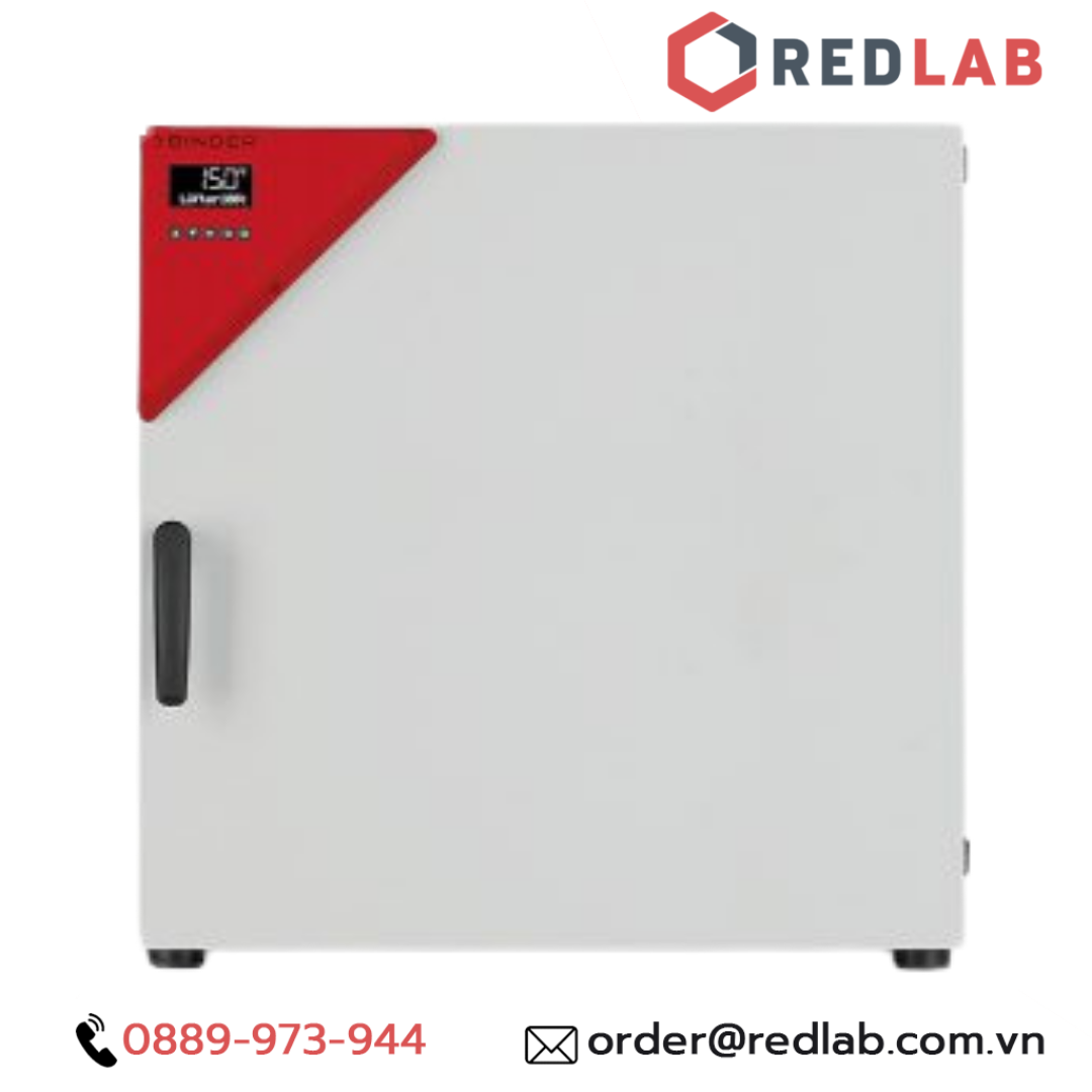 Tủ sấy đối lưu cưỡng bức 116 lít FD 115 (9010-0305) hãng BINDER, nhiệt độ môi trường +10°C đến 300°C, có VAT