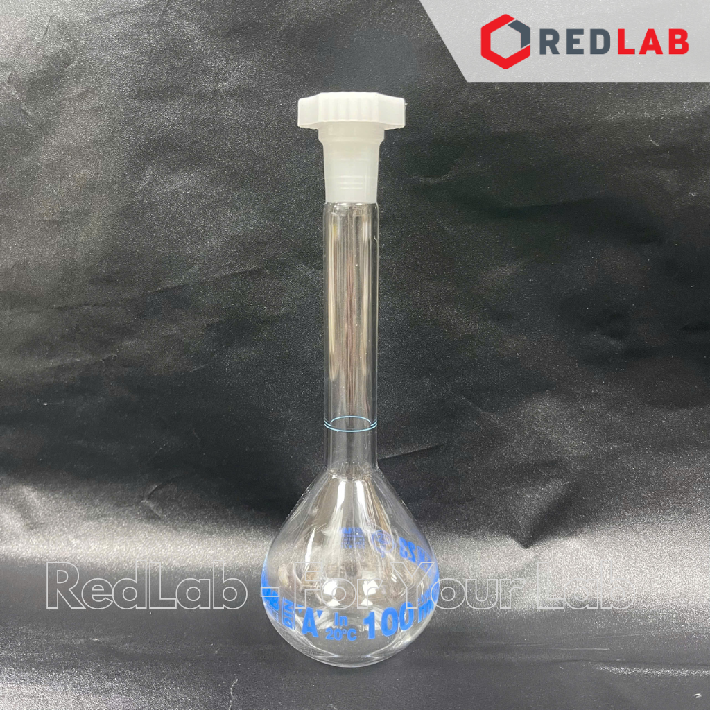 Bình định mức trắng ISOLAB Class A 5 10 20 25 50 100 200 250 500 1000 2000 ml nút nhựa, có VAT