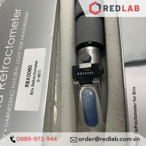Khúc xạ kế đo độ ngọt 0 - 80% Brix RBX0080-Redlab