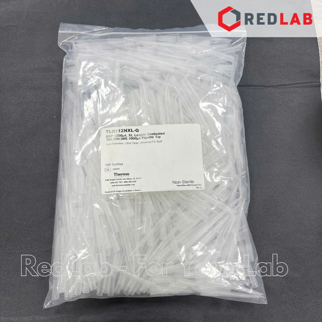 Microtips (đầu típ – côn) trắng 1000ul = 1ml THERMO QSP TLR112NXL-Q giảm bám dính, dài 89mm (gói 1000 cái) có VAT