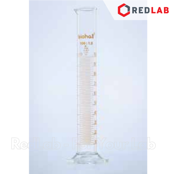 Ống đong thuỷ tinh BIOHALL 5 10 25 50 100 250 500 ML 1L 2L, Class A, đế lục giác, chia vạch xanh, có VAT