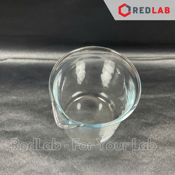 Cốc thủy tinh thấp thành ISOLAB 10 25 50 100 150 250 400 600 ml 1L 2L 5L, beaker - cốc đốt chịu nhiệt boro 3.3, có VAT