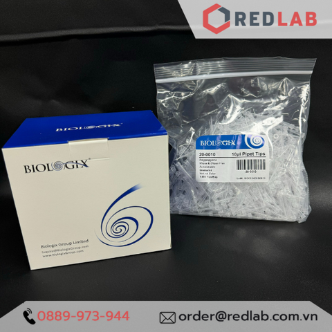 Microtips (đầu típ - côn) trắng 10μl, hãng Biologix code 20-0010 - Redlab