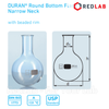 Bình cầu thủy tinh đáy tròn cổ trơn DURAN Class A 50 100 250 500 1000 2000 ml, có VAT