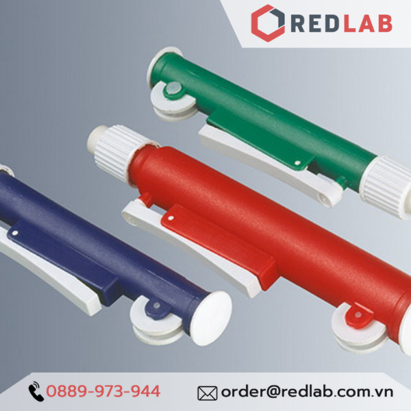 Dụng cụ trợ hút pipet (pipette pump - pipum) PHOENIX Instrument 2ml 5ml 10ml 25ml, trợ hút pipet thuỷ tinh, có VAT