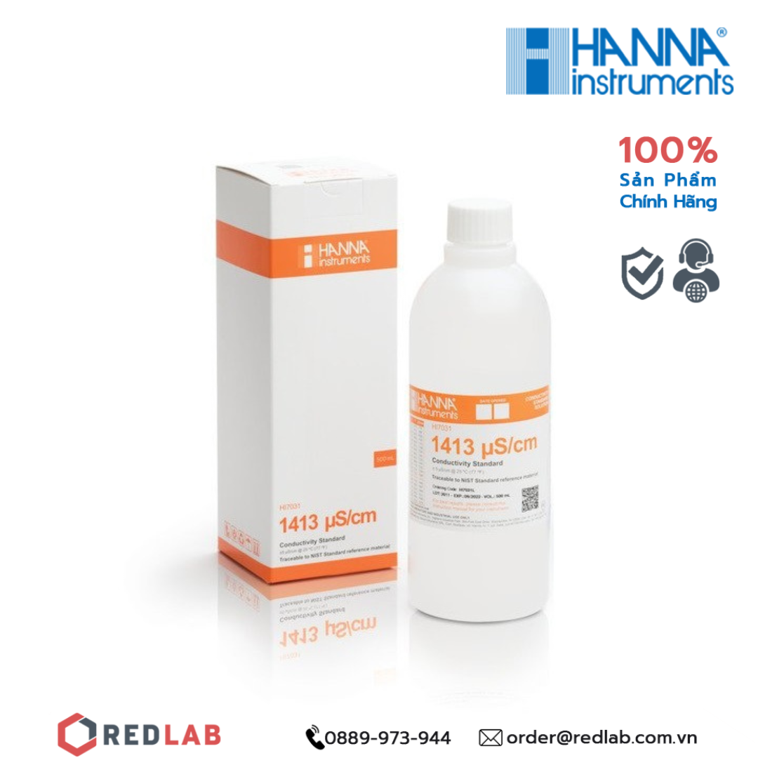  Dung dịch hiệu chuẩn độ dẫn EC Hanna HI7031L 