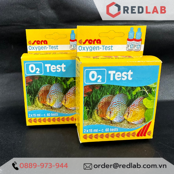  Test O2 Sera - Kiểm tra nhanh hàm lượng Oxi trong nước nuôi tôm, cá 