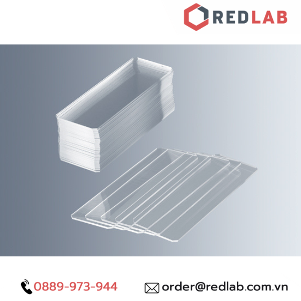 Lam kính trơn / nhám 76x26mm MARIENFELD Đức microscope slide 1000000 1000200 (hộp 50 cái) có VAT