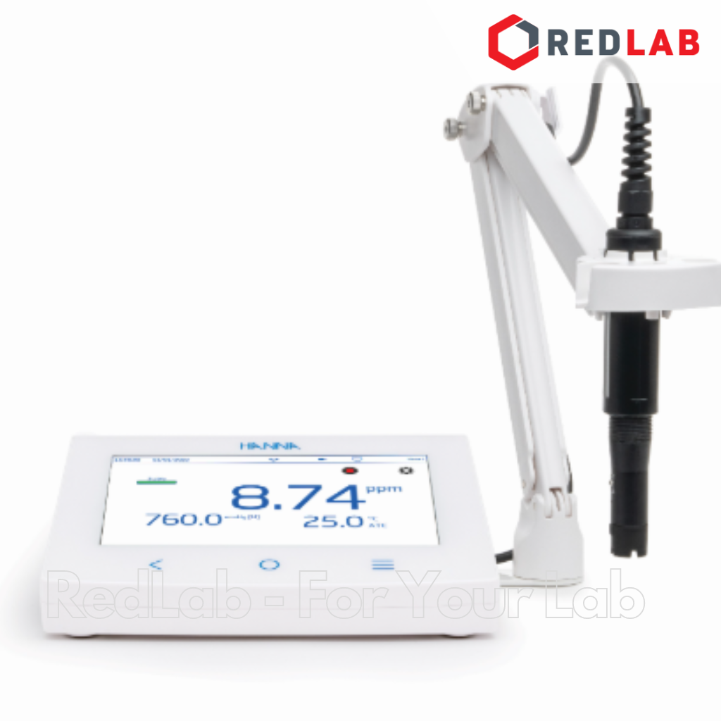 Máy Đo Oxy Hòa Tan/Nhiệt Độ Để Bàn Với Điện Cực Quang Kết Nối Wifi, Ethernet Hanna HI6421-02, giá tốt, có VAT