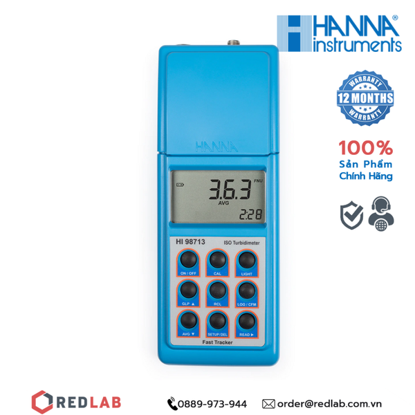 Máy đo độ đục tiêu chuẩn ISO Hanna HI98713, giá tốt, có VAT