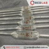  Pipet bầu thuỷ tinh 1 vạch 1ml 2ml 3ml 5ml 10ml 20ml 25ml 50 ml ONELAB (Volumetric Pipette) 