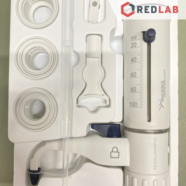 Dispenser mate pro PHOENIX Instrument 0.5-5, 1-10, 2.5-25, 5-50, 10-100 ml hấp tiệt trùng 121°C, kháng hóa chất, có VAT