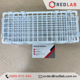 Giá đỡ ống nghiệm nhựa ONELAB nhiều vị trí đựng ống nghiệm, ống ly tâm Ø 13 16 20 25 30 mm, có VAT