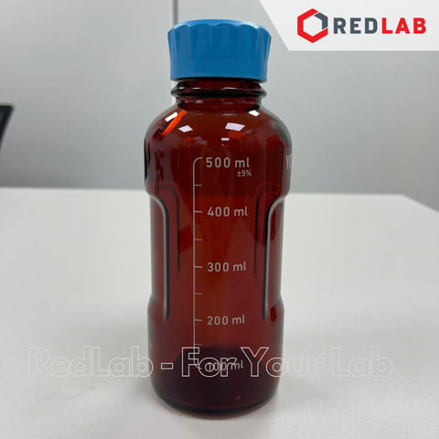 Chai trung tính YOUTILITY nâu DURAN 100 250 500 1000 ml, thuỷ tinh borosilicate 3.3 chịu nhiệt, nắp nhựa PP, có VAT