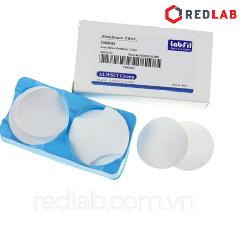 [Hộp 100 tờ] Màng lọc vi sinh CA, MCE, NYLON Labfil ALWSCI membrane filter đường kính 47mm lỗ lọc 0.22um / 0 45um có VAT - redlab