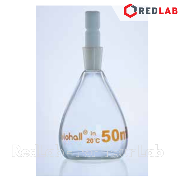 Bình đo tỷ trọng BIOHALL 10 25 50 100 ml class A, Pycnometer thuỷ tinh, nút teflon, có VAT