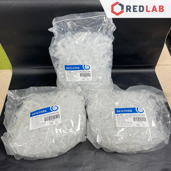 [Gói 500 cái] Ống ly tâm dạng Eppendorf 0.5ml 1.5ml 2ml hãng BIOLOGIX 80-0500, 80-1500, 80-0020, có VAT