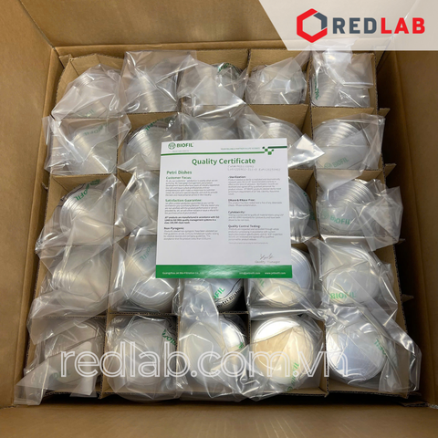 [Gói 20 cái Tiệt trùng] Đĩa Petri nhựa 90x15mm MCD110090 hãng JET Biofil, có VAT - redlab
