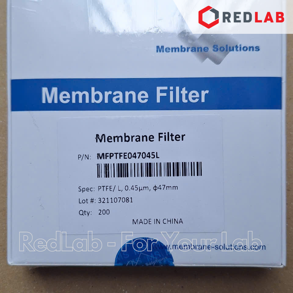 [Hộp 200 tờ] Màng lọc vi sinh NYLON, CA, PTFE 47mm MEMBRANE SOLUTIONS lỗ lọc 0.22 / 0.45 / 0.8 um, membrane filter, có VAT