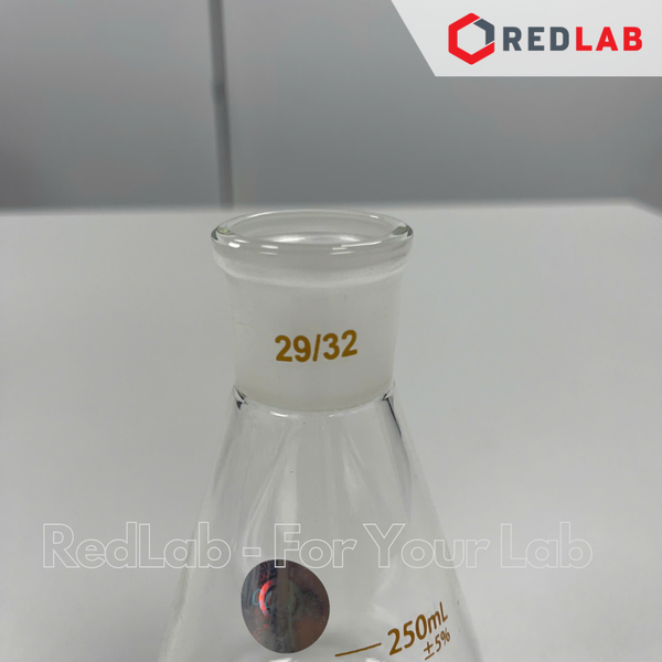 Bình tam giác thủy tinh cổ nhám GLACIER 100 250 500 ml - 29/32 (chưa gồm nút) có VAT