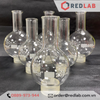 Bình cầu đáy tròn cổ trơn BIOHALL 50 100 250 500 ml 1L 2L 3L 5L 10L 20L, mark trắng, có VAT
