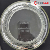 Bình hút ẩm trắng không vòi, vĩ inox DURAN Class A 100 150 200 250 300 mm - 0.7 2.4 5.8 10.5 18.5 L, Desiccator, có VAT