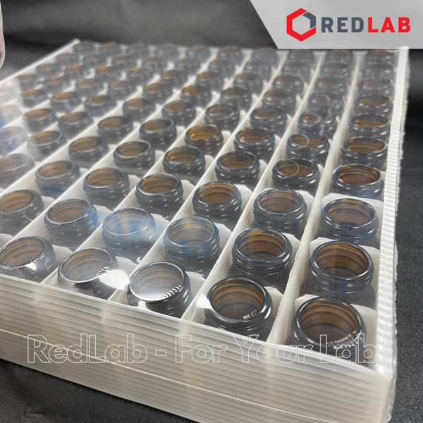 [Bán lẻ] MEMBRANE SOLUTIONS Chai thủy tinh vial 20ML 40ML trắng / nâu + Nắp vặn kín 24-400 septa 1.5mm, có VAT