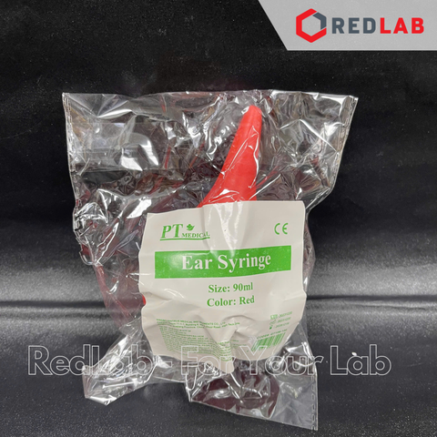 Quả bóp cao su 1 van 90ml PT Medical (boa đỏ vệ sinh liền vòi / ear syringe) có VAT