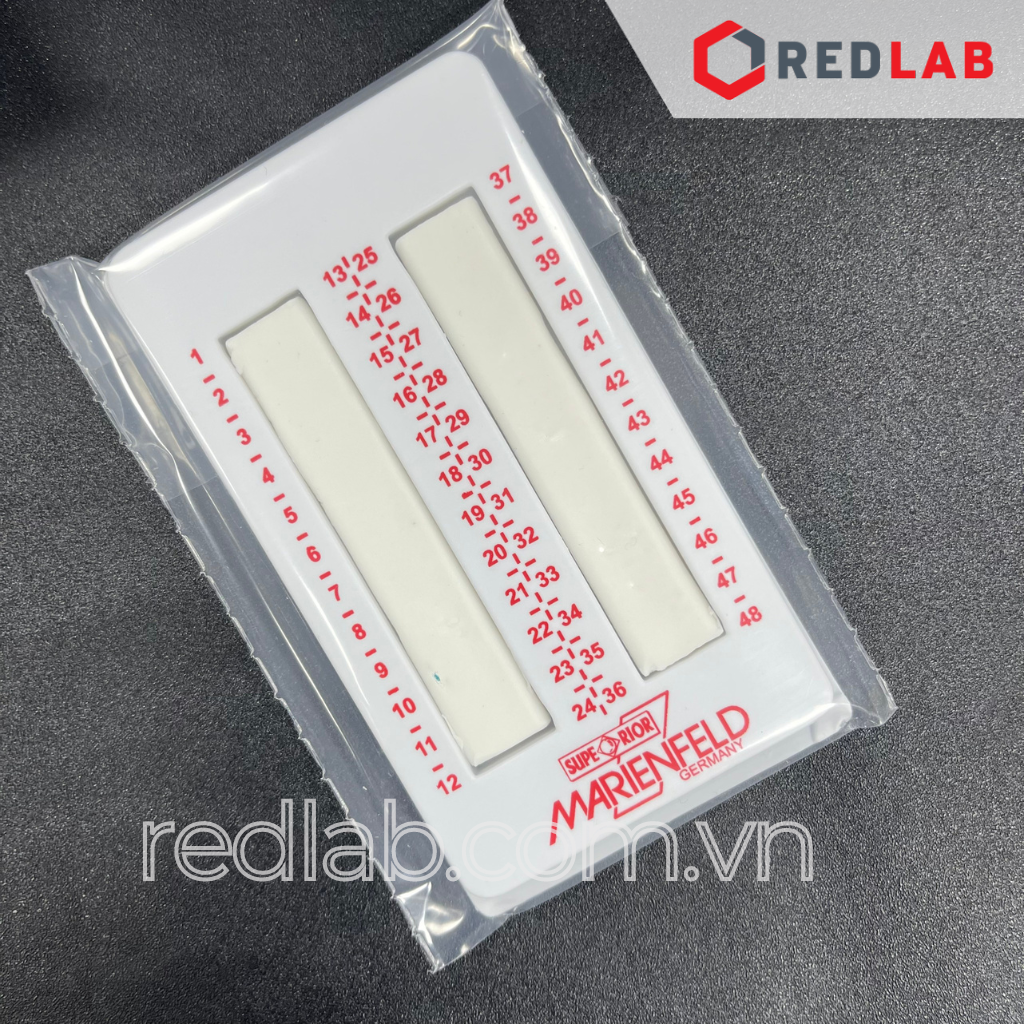 Đĩa sáp Wax plates 48 vị trí cho ống mao quản MARIENFELD Đức 2960409, có VAT