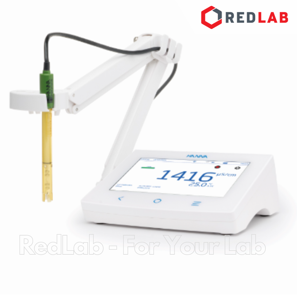 Máy Đo EC/TDS/NaCl/Trở Kháng/Nhiệt Độ Để Bàn Kết Nối Wifi, Ethernet Hanna HI6321-02, giá tốt, có VAT