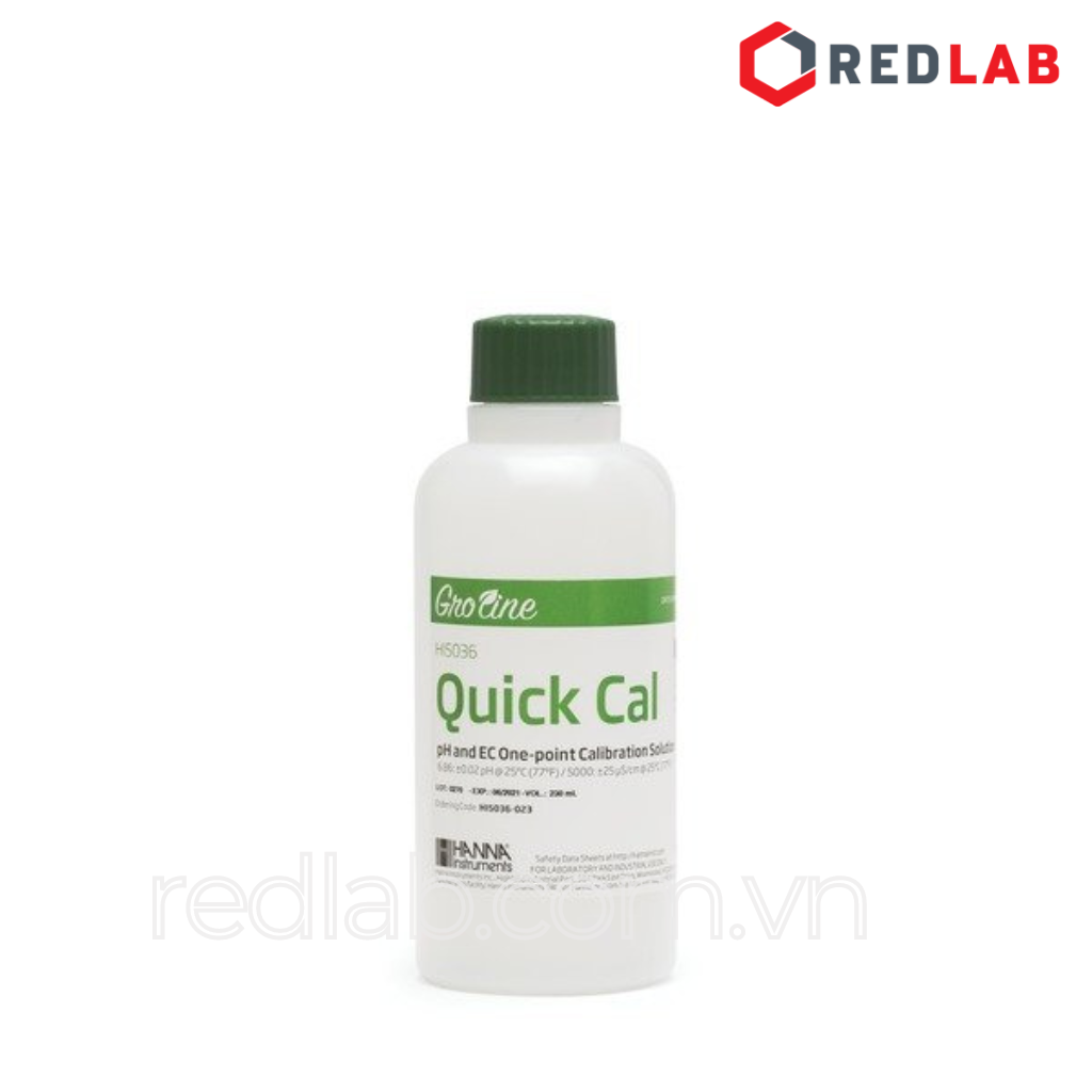 Dung Dịch Hiệu Chuẩn Nhanh 1 Điểm Cho Cả 3 Thông Số pH/EC/TDS, 230mL Hanna HI5036-023, giá tốt, có VAT