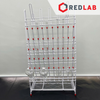 Giá phơi dụng cụ thí nghiệm 1 mặt ONELAB 55 vị trí kèm khay hứng, thép bọc nhựa,  giá đỡ vật tư phòng lab tự đứng, có VAT