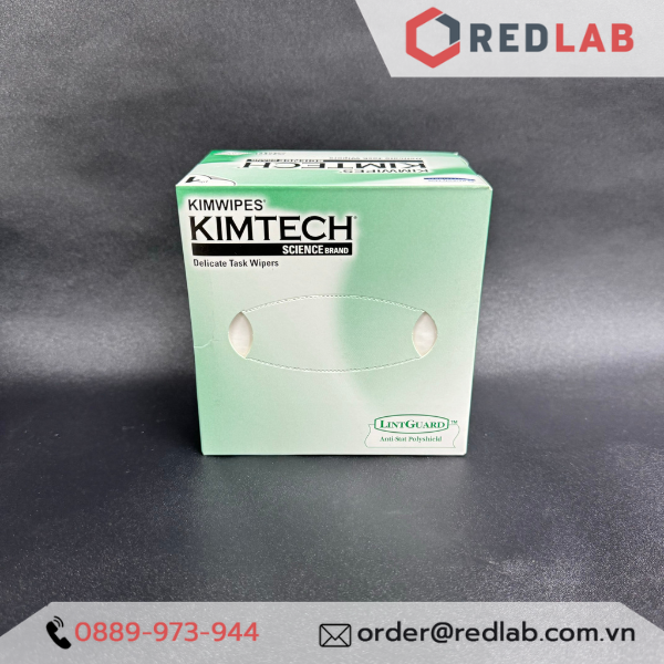 Giấy lau phòng sạch Kimwipes KIMTECH 34155 không bụi chống trầy, hộp 280 tờ 11×21.3cm, có VAT